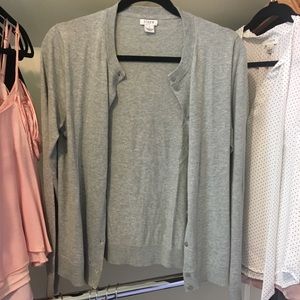 NWOT JCrew Gray M Cardigan